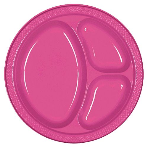 Amscan Plastic Plates 10.25 20pcs Magenta Buy at Best Price from Mumzworld